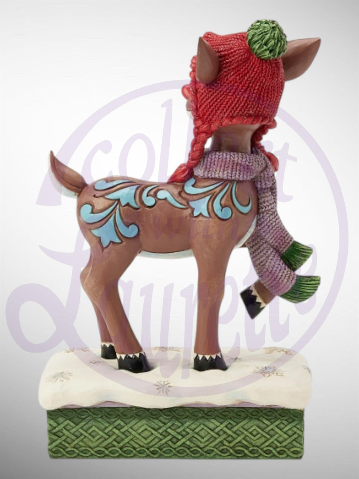 Jim Shore Rudolph Traditions - Rudolph with Knit Hat Figurine